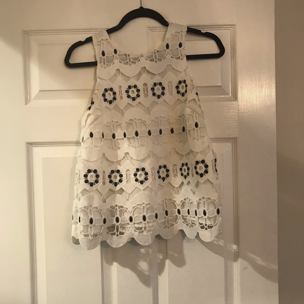 Anthropologie Eyelet Top